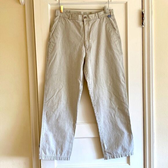 The North Face Beige All Cotton Casual Walking Outdoor Pants Size 34 - Picture 1 of 10
